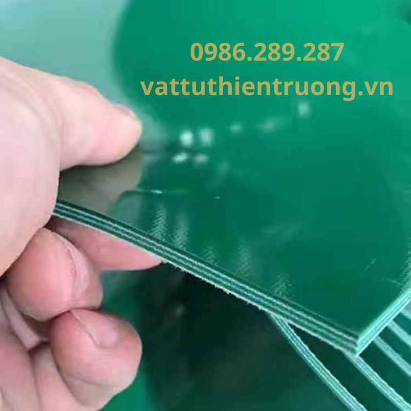 Băng Tải PVC Xanh Trơn